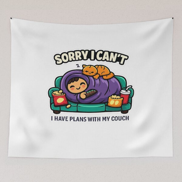 Item preview, Sorry I Cant I Have Plans With My Couch designed and sold by VaultInk.