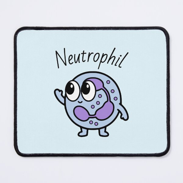 Item preview, Cute Neutrophil - Cute Immune Cells designed and sold by MicroMarket.