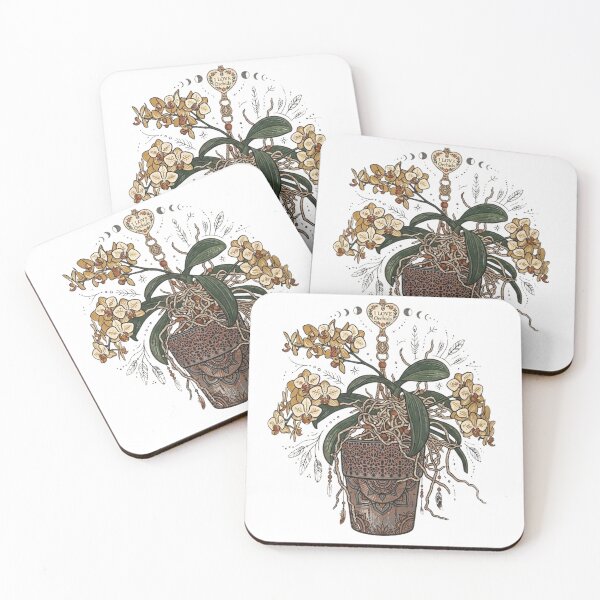 Artikelvorschau, Ich liebe Orchideen – Boho-Stil mit Orchideen, Mandalas und Mondphasen entworfen und verkauft von MerchlyMike.
