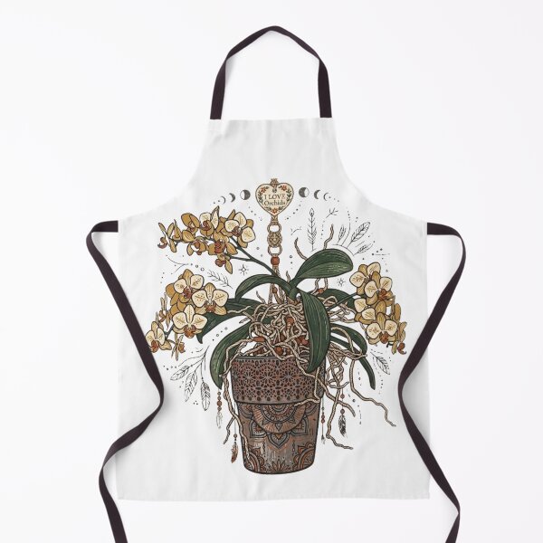 Item preview, I Love Orchids - Boho with Orchid, Mandala and Moon Phases designed and sold by MerchlyMike.