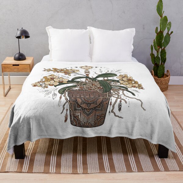Item preview, I Love Orchids - Boho with Orchid, Mandala and Moon Phases designed and sold by MerchlyMike.