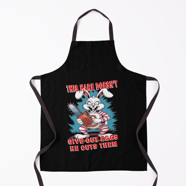 Item preview, Psycho Easter Bunny with Chainsaw – Evil Easter Bunny Horror Design designed and sold by Art-Arcade6.