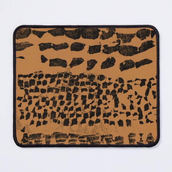 Item preview, Three Grains Textured Monoprint - Rust + Coal designed and sold by Irene Estelle.