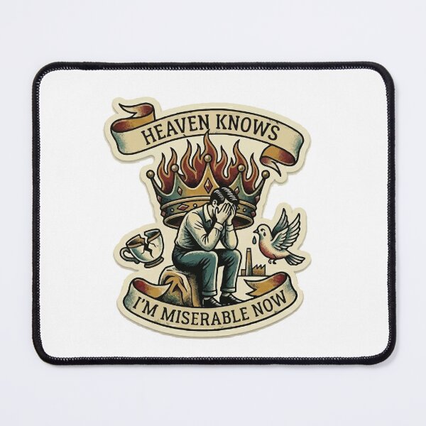 Item preview, Heaven Knows I'm Miserable Now (Vintage Tattoo) designed and sold by Fakecactus Designs.