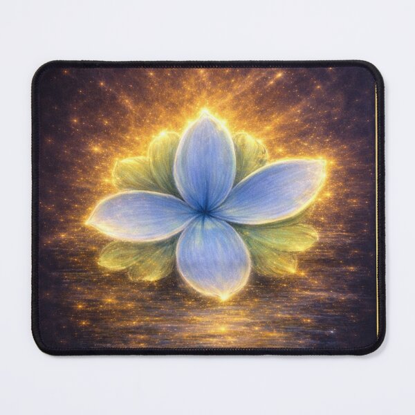Item preview, Luminous Blue Lotus of Awakening designed and sold by Art7Dimension.