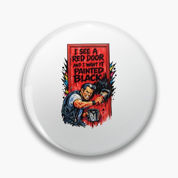 Item preview, Paint It Black Rolling Stones Parody – Angry Man Painting Red Door designed and sold by Donsean22.