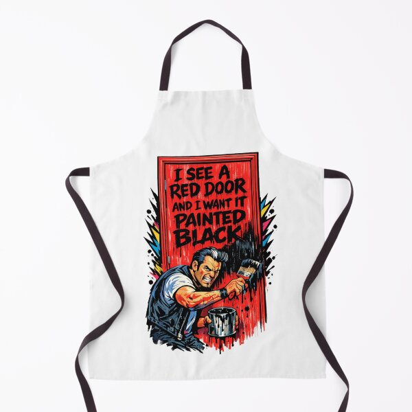 Item preview, Paint It Black Rolling Stones Parody – Angry Man Painting Red Door designed and sold by Donsean22.