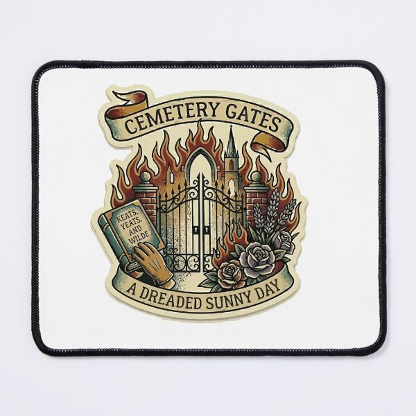 Item preview, Cemetery Gates (Vintage Tattoo) designed and sold by Fakecactus Designs.
