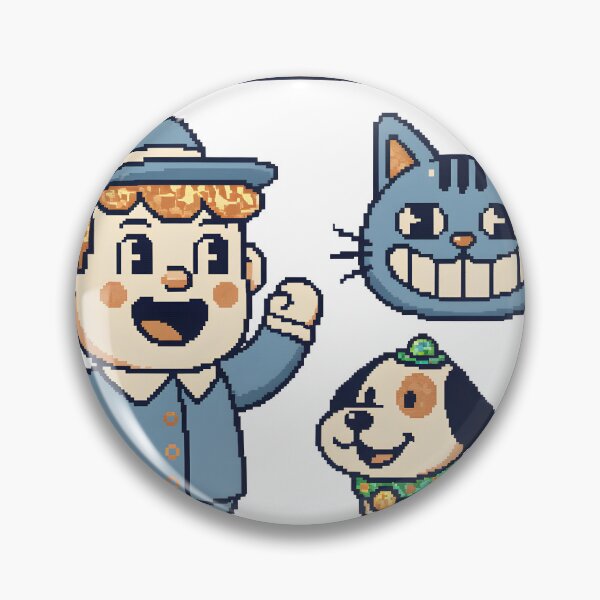 Item preview, A pixelated boy and his dog with a cat on a transparent background designed and sold by Creative88Art.