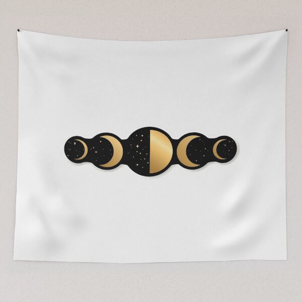 Item preview, Moon Phases Celestial – Minimalist Aesthetic Sticker designed and sold by DzA-stickers.