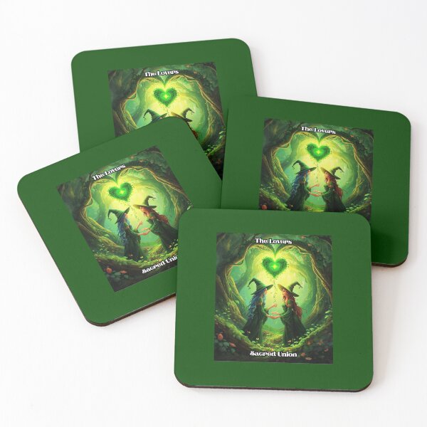 Item preview, The Lovers - Tarot Card from Wildwood Green Witch Tarot Deck  designed and sold by Earth Nature Creations.