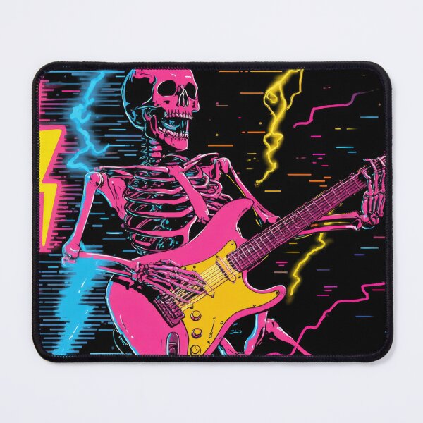 Item preview, Skeleton plays guitar on stage designed and sold by anytka.