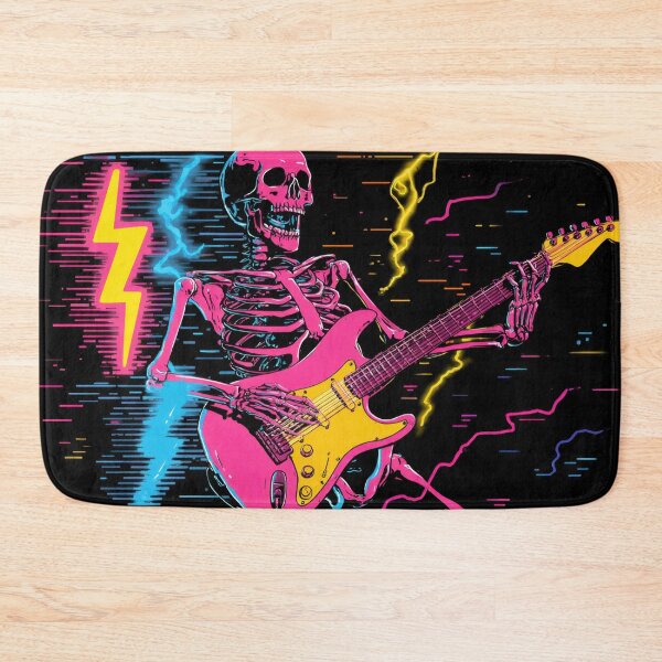 Item preview, Skeleton plays guitar on stage designed and sold by anytka.