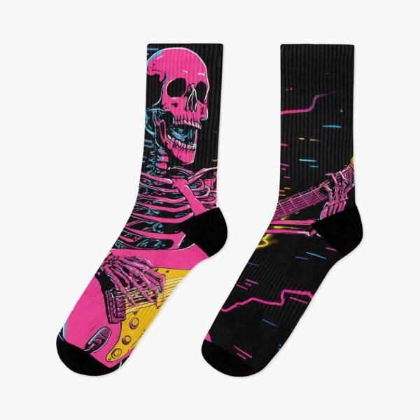 Item preview, Skeleton plays guitar on stage designed and sold by anytka.