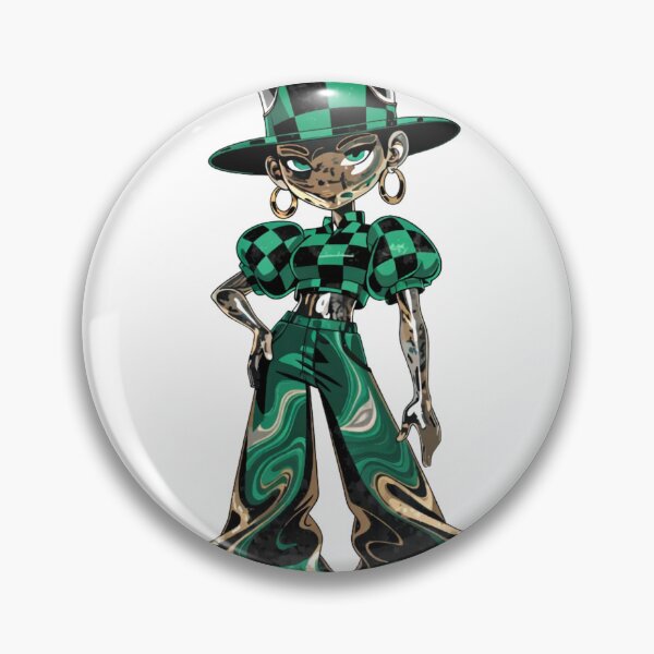 Item preview, A cartoon character wearing green and black checkered clothing designed and sold by Creative88Art.