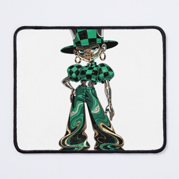 Item preview, A cartoon character wearing green and black checkered clothing designed and sold by Creative88Art.