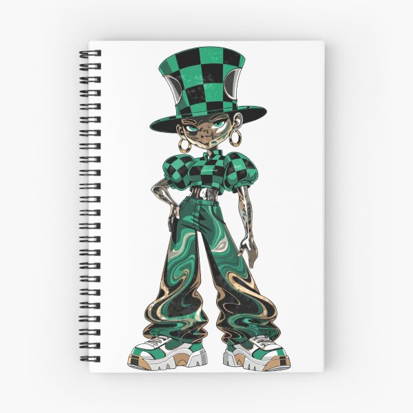 Item preview, A cartoon character wearing green and black checkered clothing designed and sold by Creative88Art.