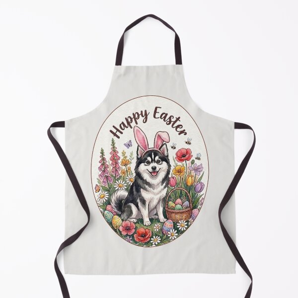 Item preview, Funny Pomsky Happy Easter Egg Bunny Mom Dad Kids designed and sold by FurryHavenPH.