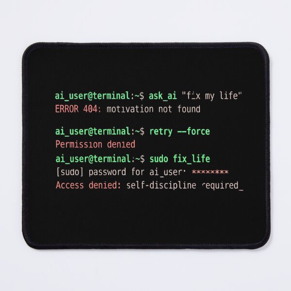 Item preview, Funny Linux Terminal Joke - Sudo Fix Life Motivation Error designed and sold by Arts Paradise.