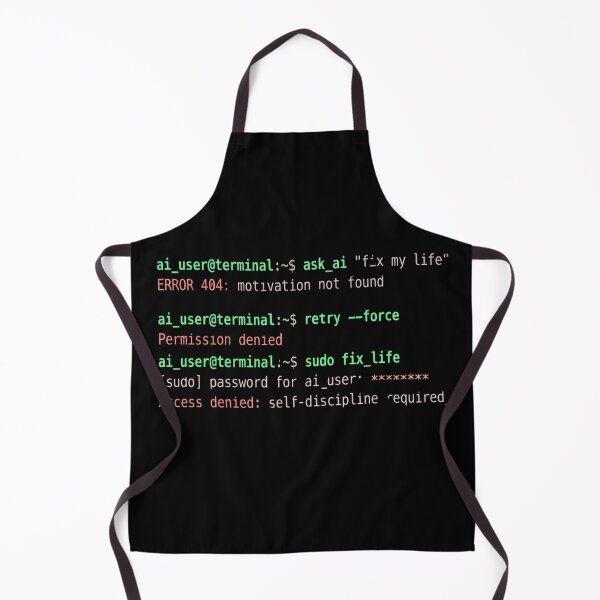 Item preview, Funny Linux Terminal Joke - Sudo Fix Life Motivation Error designed and sold by Arts Paradise.
