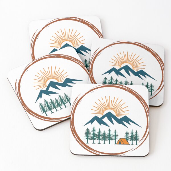 Item preview, Vintage Mountains Tent Trees Tourist T-Shirt designed and sold by MerchlyMike.