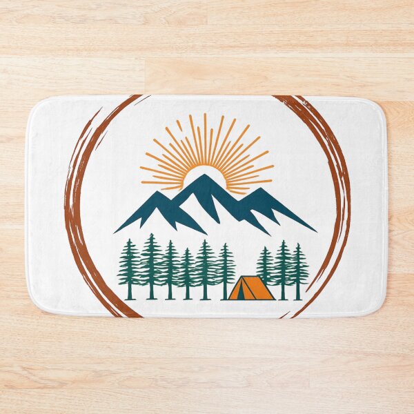 Item preview, Vintage Mountains Tent Trees Tourist T-Shirt designed and sold by MerchlyMike.