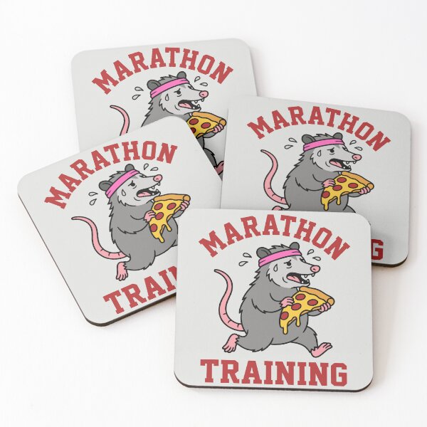Item preview, Marathon Training - Funny Opossum Pizza designed and sold by DigitalGlade.