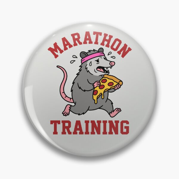 Item preview, Marathon Training - Funny Opossum Pizza designed and sold by DigitalGlade.