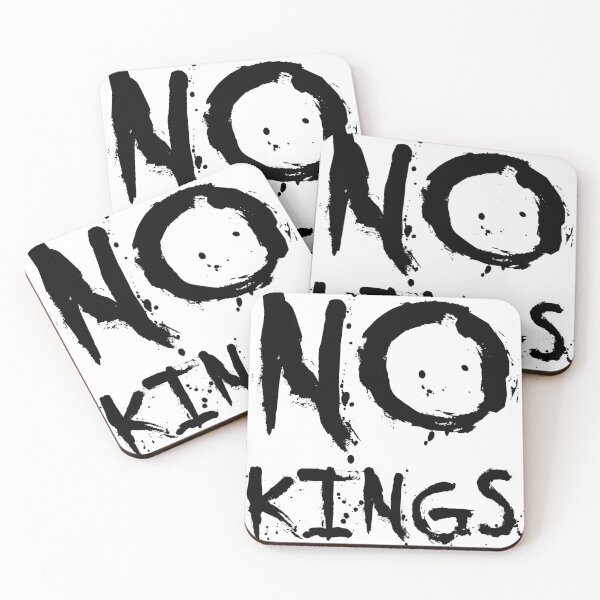Item preview, No Kings - Anti-Authoritarian Protest Tag designed and sold by HoneyMustard Lab.