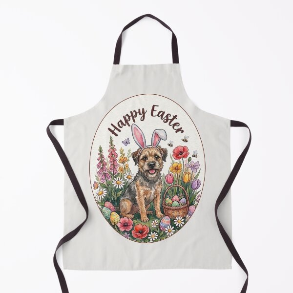 Item preview, Funny Border Terrier Happy Easter Egg Bunny Mom Dad Kids designed and sold by FurryHavenPH.