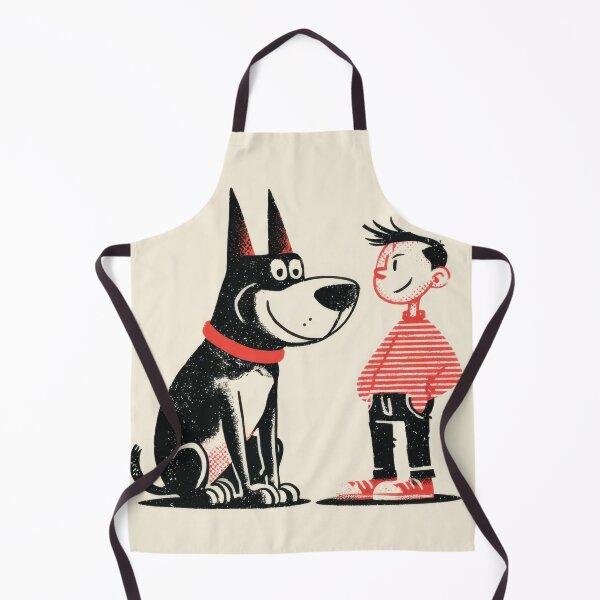 Item preview, Boy stands near a big dog designed and sold by anytka.