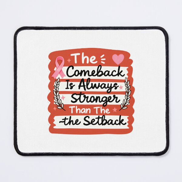 Item preview, The Comeback Is Always Stronger Than The Setback Motivational Strength Quote designed and sold by SkeletonsDanger.