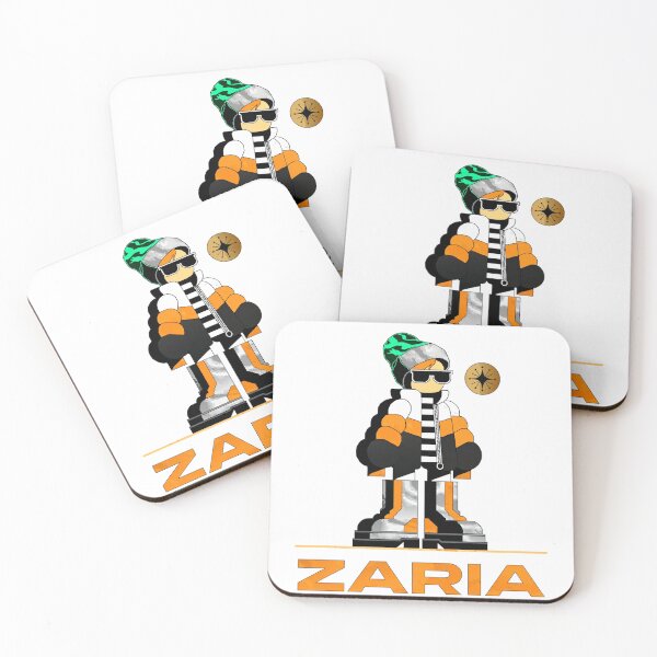 Item preview, A cartoon character wearing sunglasses and a green hat with the name Zaria designed and sold by Creative88Art.