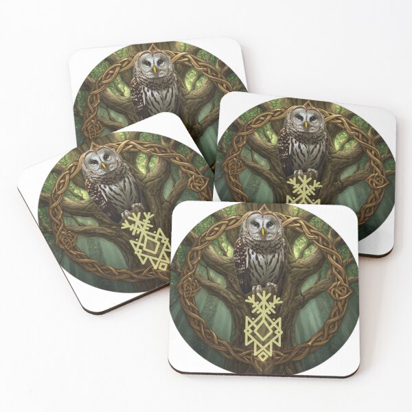 Item preview, Owl Mystical Wisdom Bind Rune designed and sold by katefo.