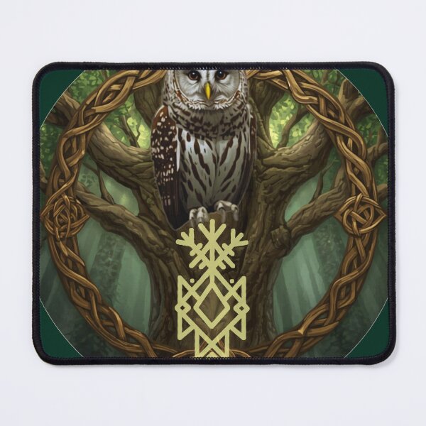 Item preview, Owl Mystical Wisdom Bind Rune designed and sold by katefo.