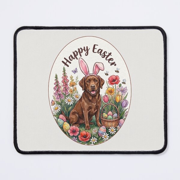 Item preview, Funny Chocolate Labrador Happy Easter Egg Bunny Mom Dad Kids designed and sold by FurryHavenPH.