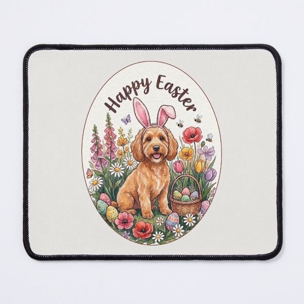 Item preview, Funny Cockapoo Happy Easter Egg Bunny Mom Dad Kids designed and sold by FurryHavenPH.