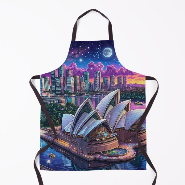 Item preview, Sydney Opera House - Psychedelic Cosmic Australia Art designed and sold by Lucid Dream Pixel.