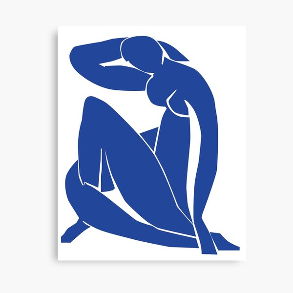 Homage to Henri Matisse: Blue Nude II Canvas Print