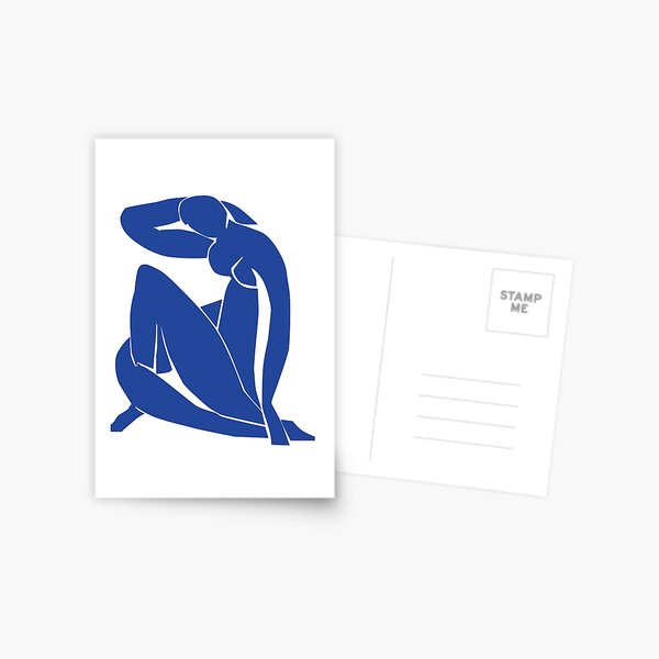 Homage to Henri Matisse: Blue Nude II Postcard