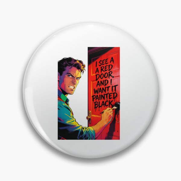 Item preview, Paint It Black Rolling Stones Parody – Angry Man Painting Red Door - Cool Design designed and sold by Donsean22.