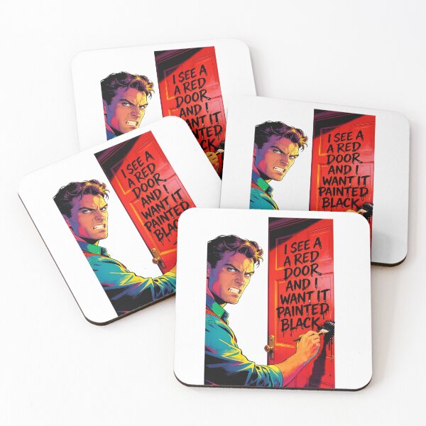 Item preview, Paint It Black Rolling Stones Parody – Angry Man Painting Red Door - Cool Design designed and sold by Donsean22.