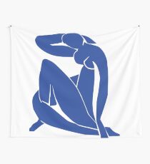 Homage to Henri Matisse: Blue Nude II Wall Tapestry