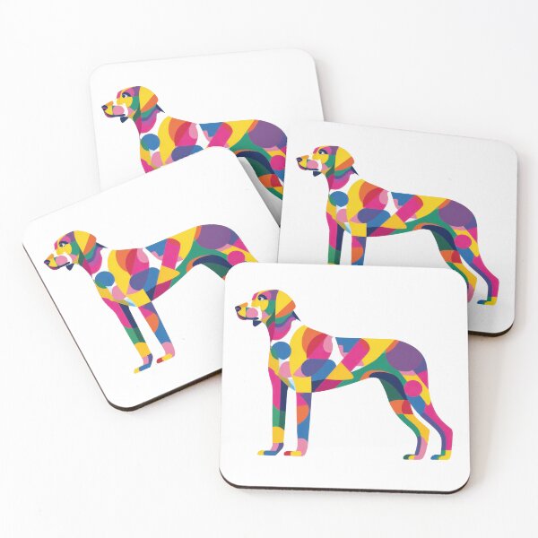 Item preview, Dog standing in colorful design designed and sold by anytka.