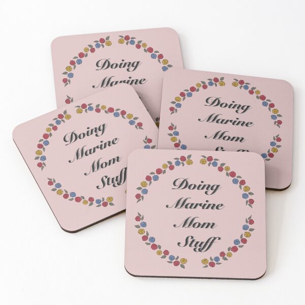 Item preview, Doing Marine Mom Stuff in Ring of Flowers designed and sold by OohRahOriginals.