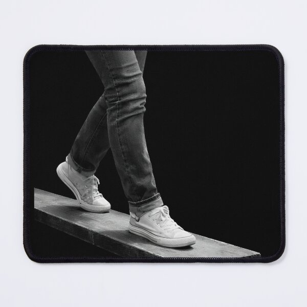 Item preview, Balance on the Edge – Minimal Black & White Design designed and sold by Noa M. Estevez | Cinematic Chaos.