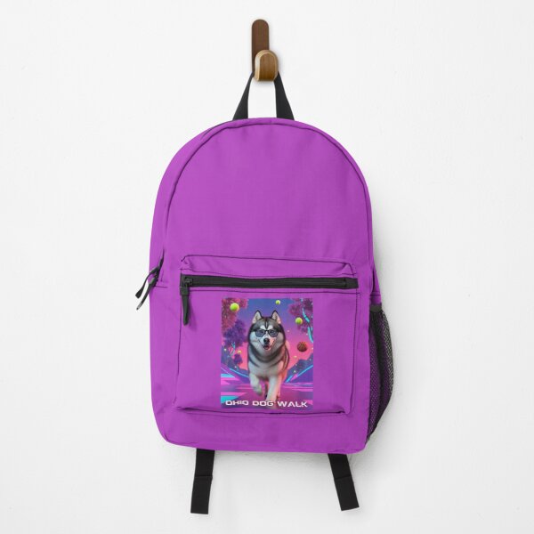 Item preview, Ohio Dog Walk - Retro-Futurist Husky Poster designed and sold by HALYNA070824.