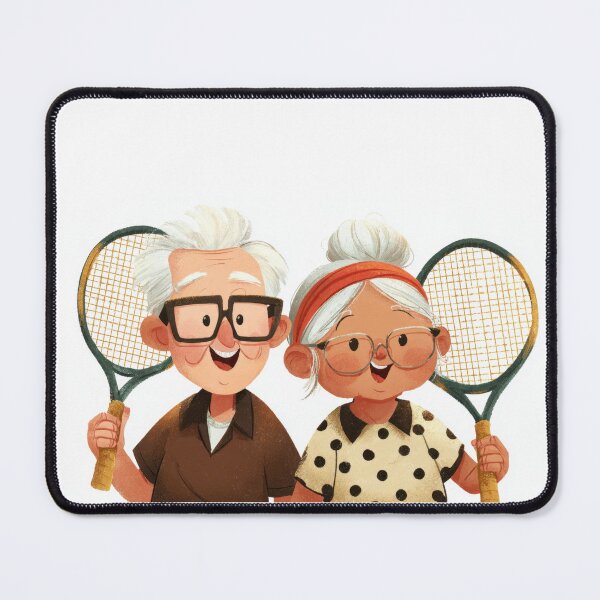 Item preview, Older people enjoy tennis together designed and sold by anytka.