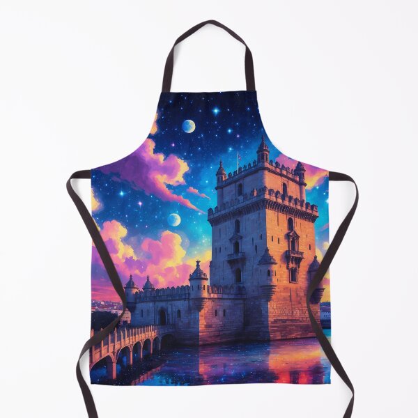 Item preview, Torre de Belem - Psychedelic Lisbon Sunset Art designed and sold by Lucid Dream Pixel.