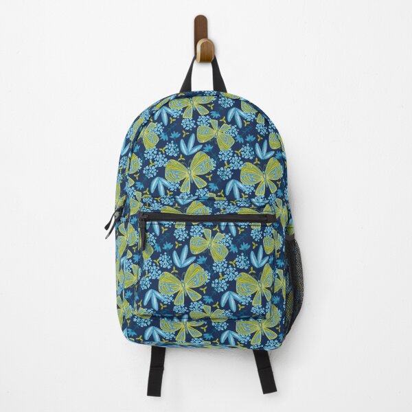Item preview, Nocturne Butterfly Garden in Navy designed and sold by studioaudrea.